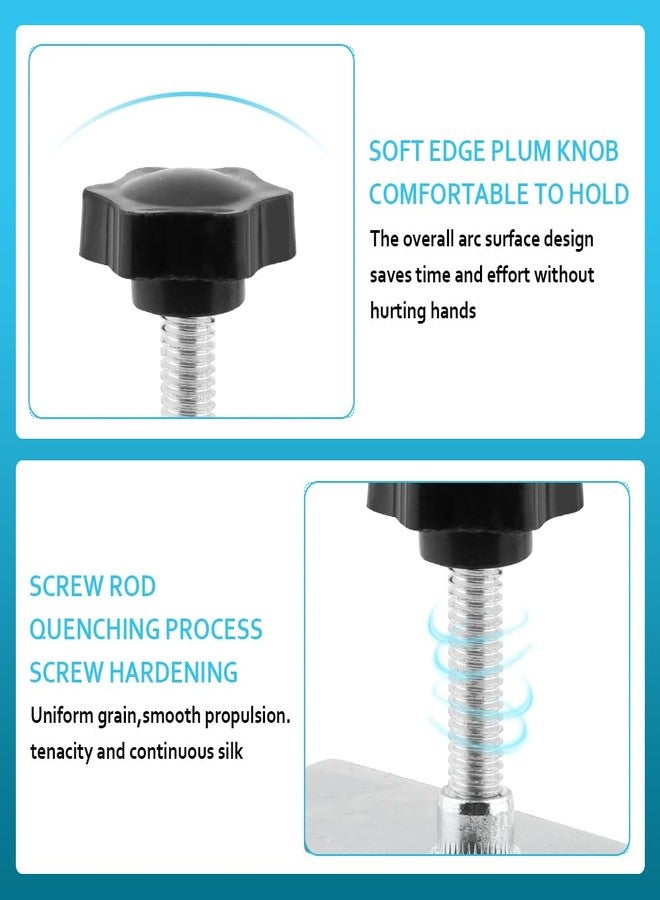 HOUSEEN Cabinet Drawer Installation Clamps, 2/4PCS C Clamps Drawer Fixing Clip with Silicone Protect Pad, Woodworking Cabinet Hardware Jig for Door Front Knobs, Pulls Handles Install(Size:2pcs) - Image 5