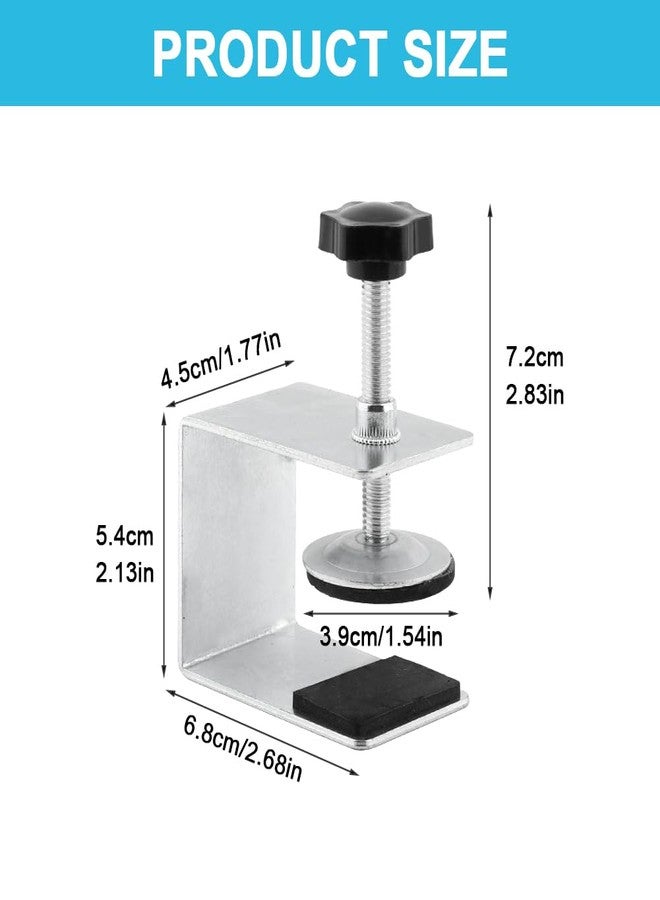 HOUSEEN Cabinet Drawer Installation Clamps, 2/4PCS C Clamps Drawer Fixing Clip with Silicone Protect Pad, Woodworking Cabinet Hardware Jig for Door Front Knobs, Pulls Handles Install(Size:2pcs) - Image 4