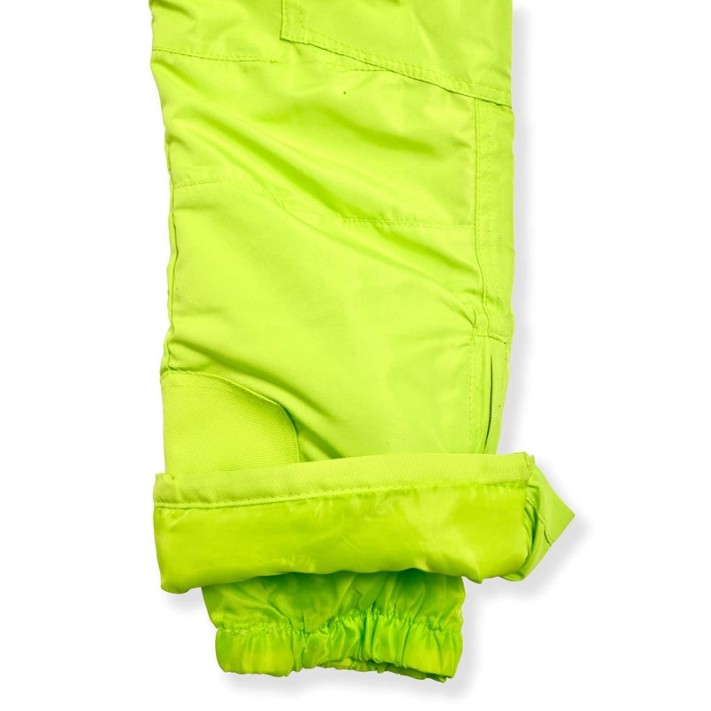 Arctic Quest Insulated Ski and Snow Pants for Boys and Girls, Water Resistant Trousers for Kids Lime Green - Image 3