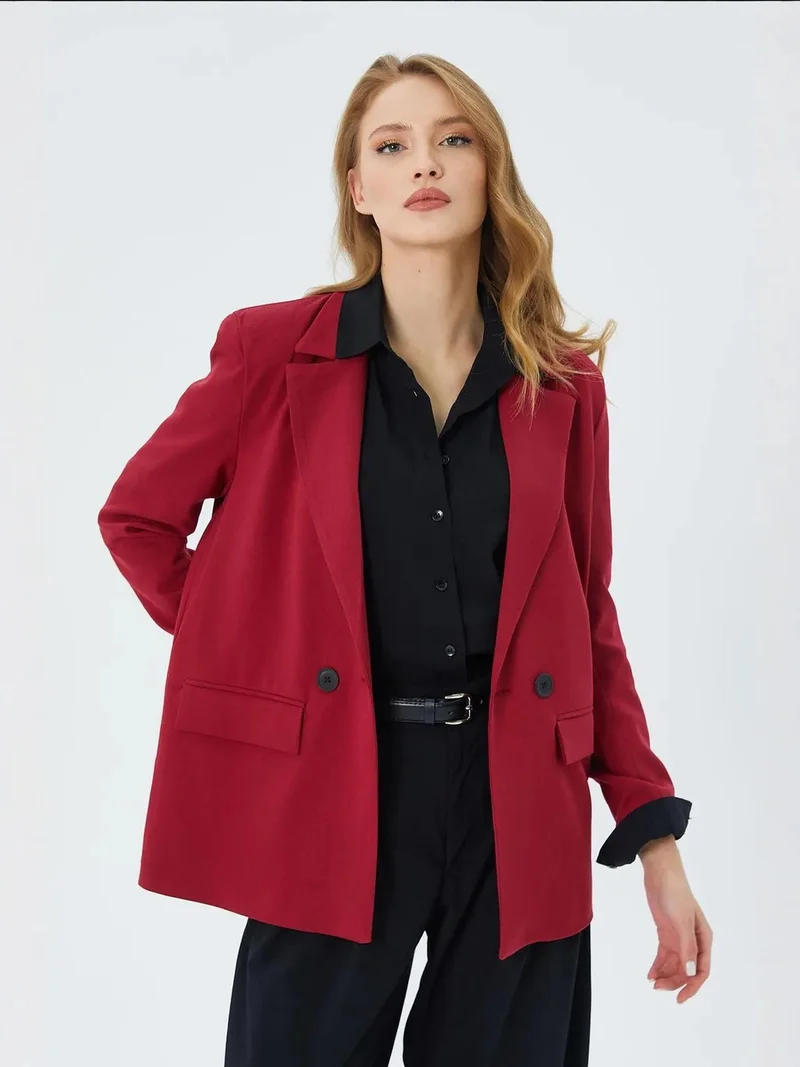 MixRay Mixray Long Sleeve Buttoned Blazer