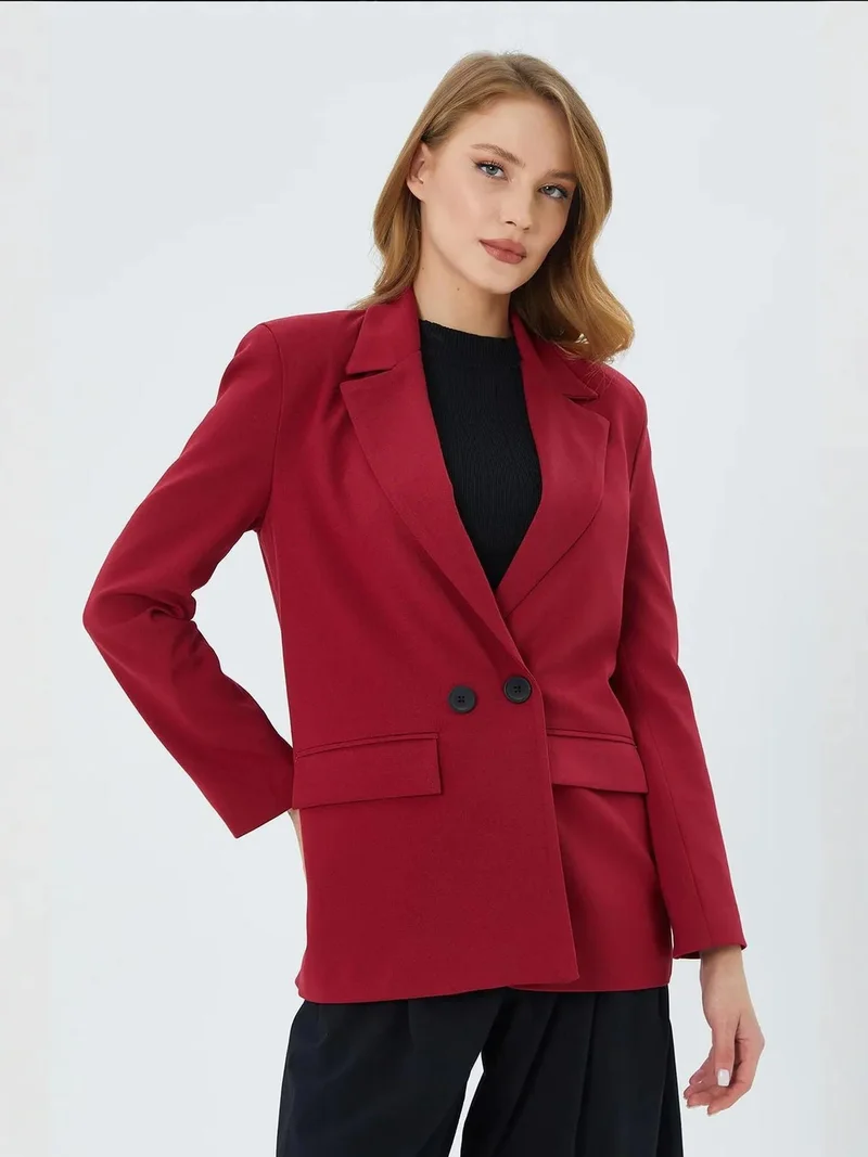 MixRay Mixray Long Sleeve Buttoned Blazer