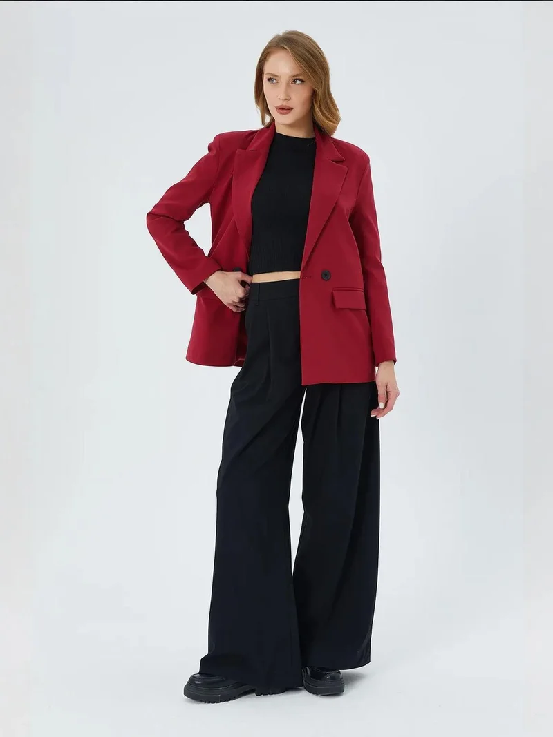 ميكسراي بليزر ميكسراي بأزرار وأكمام طويلة