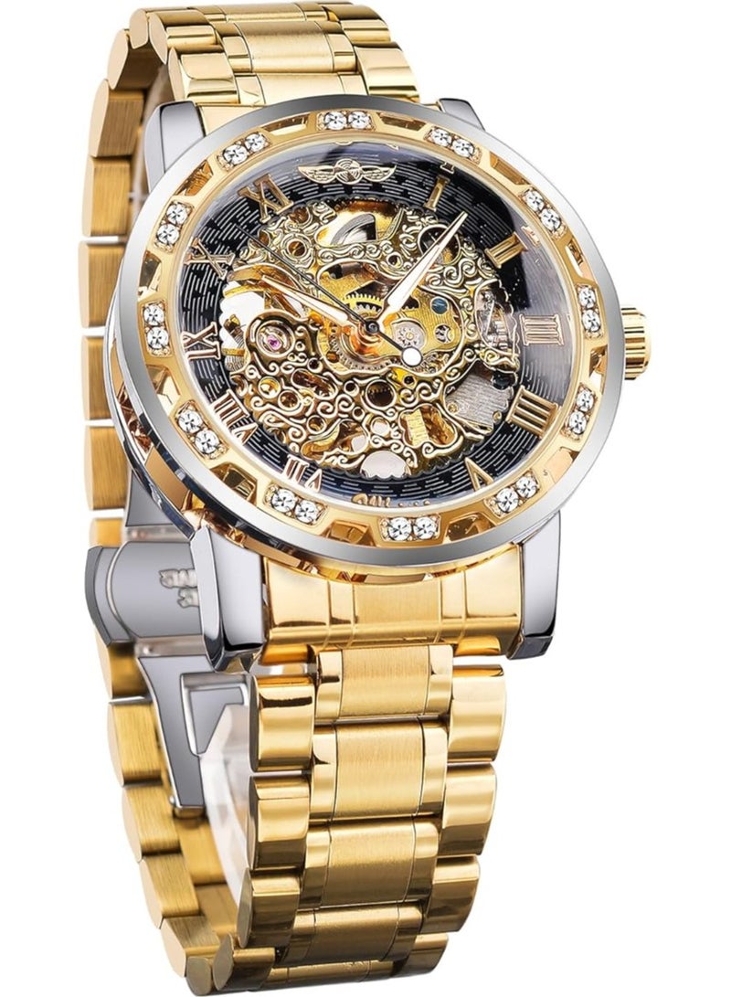 Winner Watches for Men Watch Stainless Steel Luxury Luminous Water Resistant Automatic Mechanical Wristwatch 8012 - Image 1