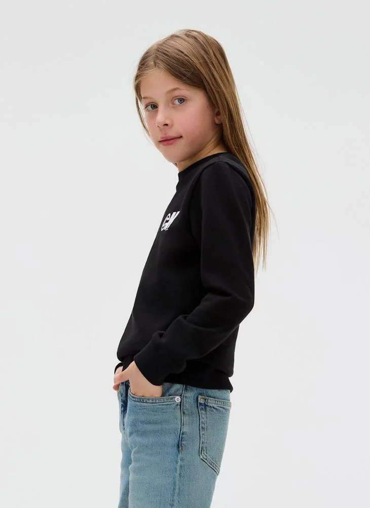 Calvin Klein Jeans Kids Terry Crew Neck Sweatshirt