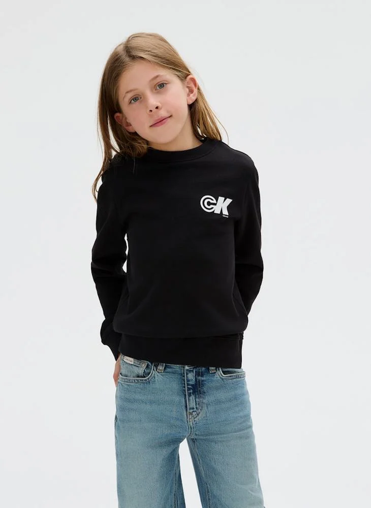كالفن كلاين جينز Kids Terry Crew Neck Sweatshirt