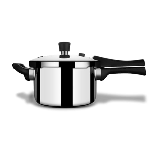 Stahl Xpress Cooker 5 L Triply Pressure Cooker Broad, Induction Cooker, Outer Lid Pressure Cooker, Induction & Gas Stove Compatible, 5 Years Warranty - Image 1
