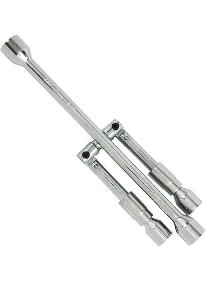 Foldable Cross Wrench Tire Tool with Adjustable Handle – Universal Lug Nut Remover for Car Wheels - Image 3