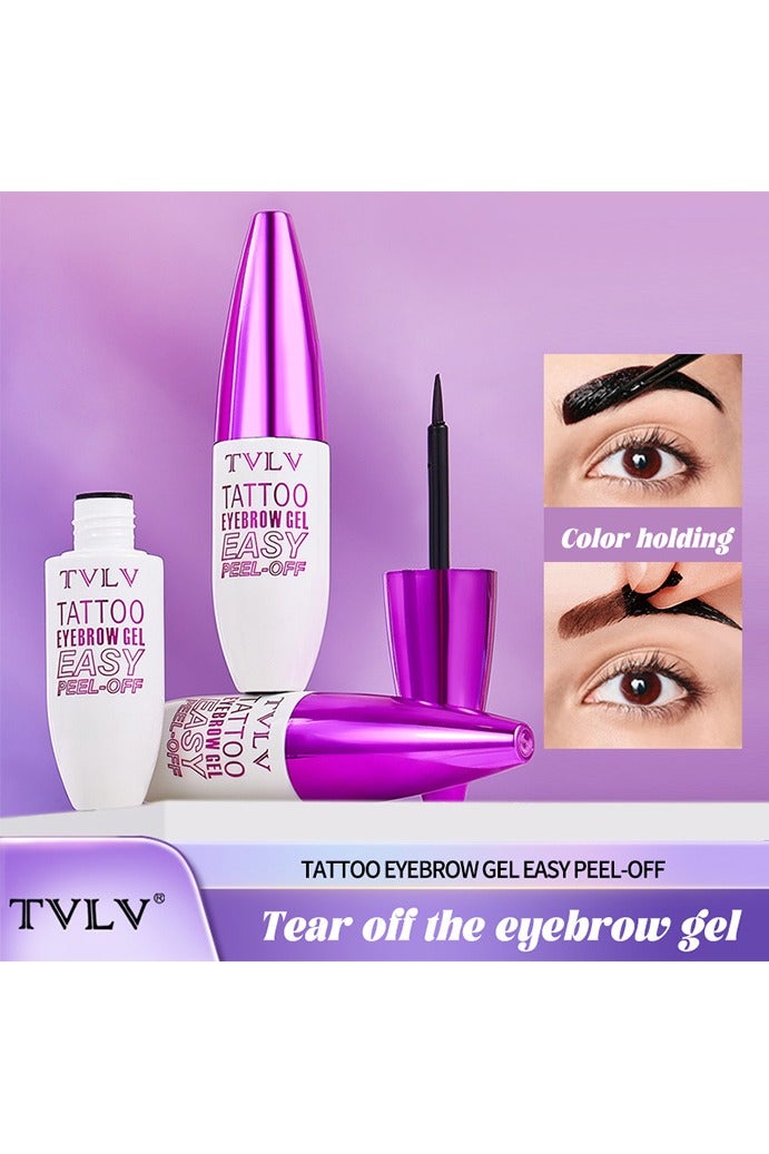 TVLV Tattoo Eyebrow Gel – Semi-Permanent Tattoo Gel for Natural Brows | Easy Peel-Off Long-Lasting - Image 3