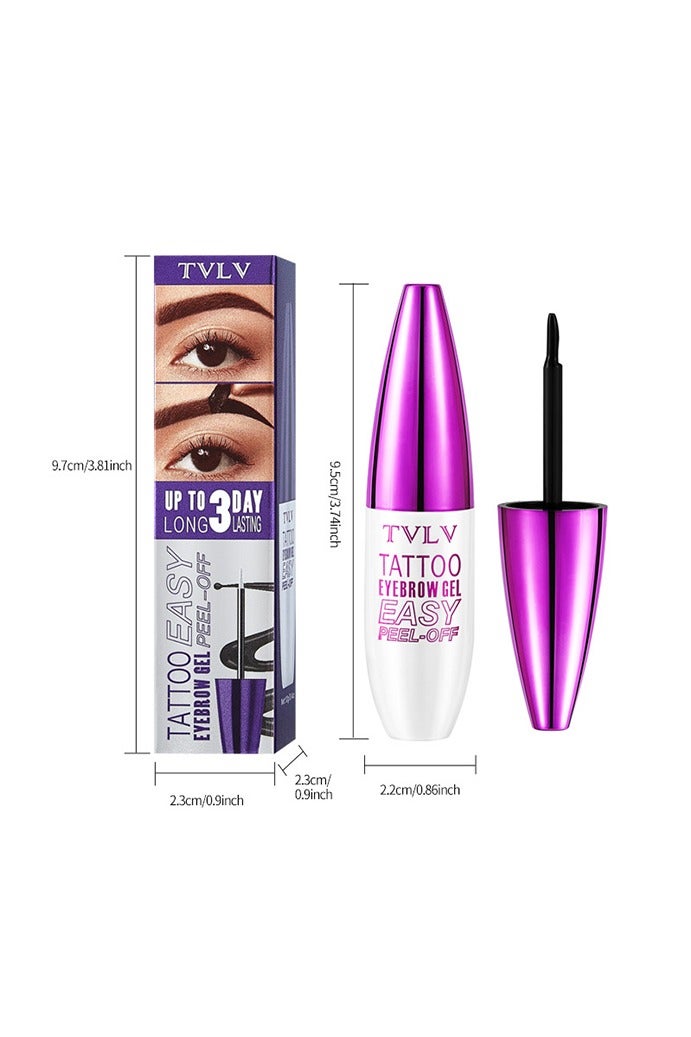 TVLV Tattoo Eyebrow Gel – Semi-Permanent Tattoo Gel for Natural Brows | Easy Peel-Off Long-Lasting - Image 4