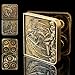 FTNNGIME 7 in 1 Metal DND Dice Set Spinner dice subitable for Dungeons Dragons in Magnetic Iron BoxGold - Image 3