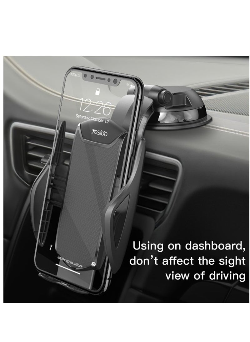 Yesido C99 Car Center Console Suction Cup Mobile Phone Navigation Holder (Black) - Image 5