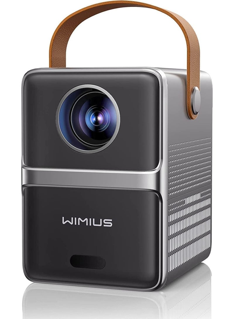 WiMiUS [Electric Focus] Mini Projector with 5GWiFi and Bluetooth, 1080P Outdoor Projector, Portable Movie Projector, 300" Screen, Compatible with iOS/Android/TV Stick/HDMI/PS5 - Image 1