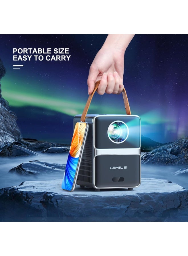 WiMiUS [Electric Focus] Mini Projector with 5GWiFi and Bluetooth, 1080P Outdoor Projector, Portable Movie Projector, 300" Screen, Compatible with iOS/Android/TV Stick/HDMI/PS5 - Image 5