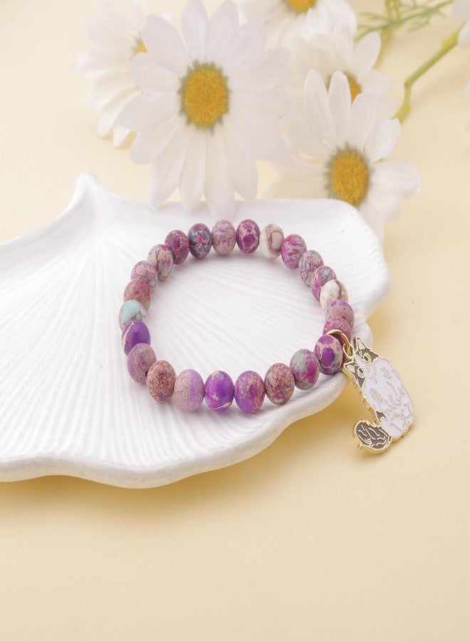 بارتنر شريك قطة راغدول لطيفة، هدايا لمحبي القطط من النساء والرجال، هدايا قطط راغدول مضحكة، تميمة حظ، هدايا مستوحاة من القطط للنساء، مجوهرات مطرزة بالخرز من الأحجار الطبيعية للنساء والفتيات - Image 5