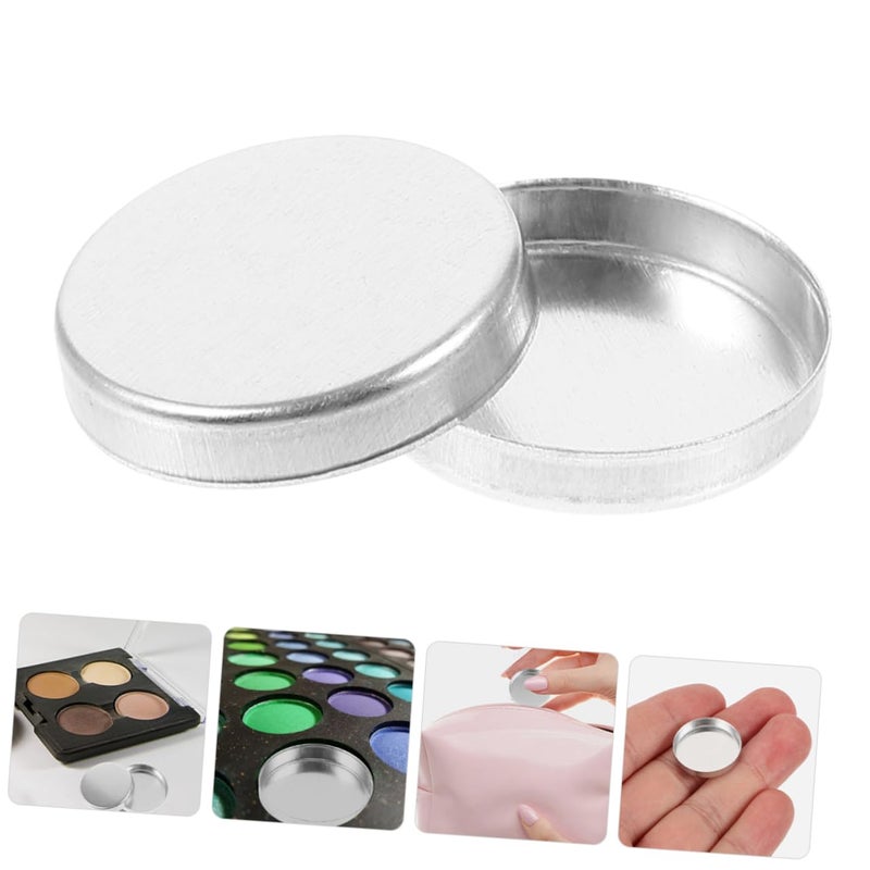 30pcs Small Round Empty Eyeshadow Pans Lightweight Travel Makeup Storage for Cosmetics for Eyeshadow Palette and Lipstick Organizer for Girls and Women - Image 5