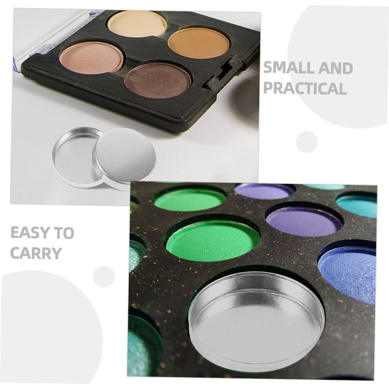 30pcs Small Round Empty Eyeshadow Pans Lightweight Travel Makeup Storage for Cosmetics for Eyeshadow Palette and Lipstick Organizer for Girls and Women - Image 3