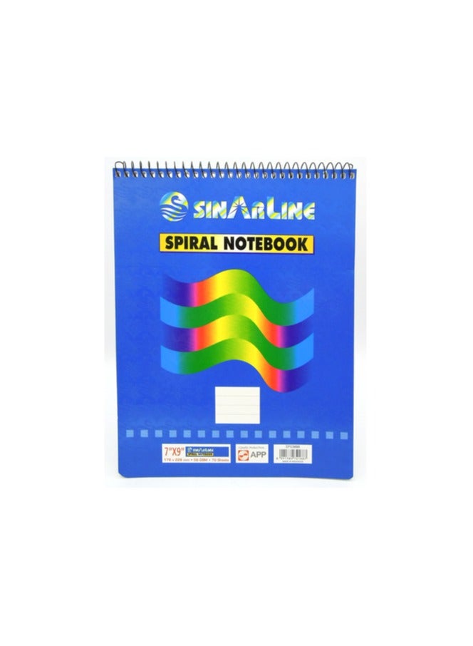 Sinarline Spiral Notebook 7 x 9in 6 Pieces