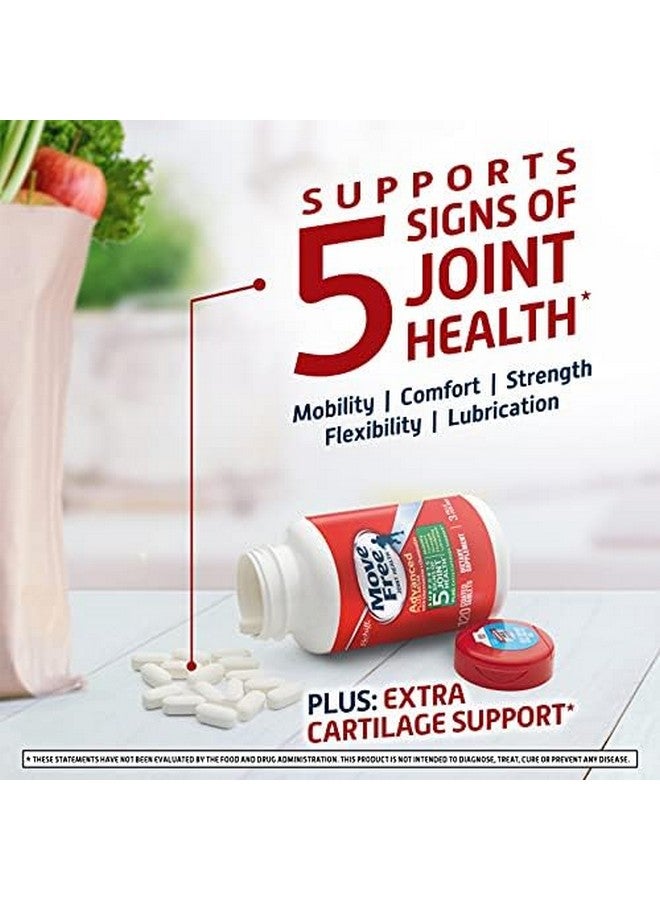 Move Free مكمل الجلوكوزامين والشوندرويتين وMSM للمفاصل للرجال والنساء Move Free (زجاجة 120 حبة) أقراص دعم المفاصل تدعم الحركة والمرونة والقوة والتشحيم والراحة - Image 4