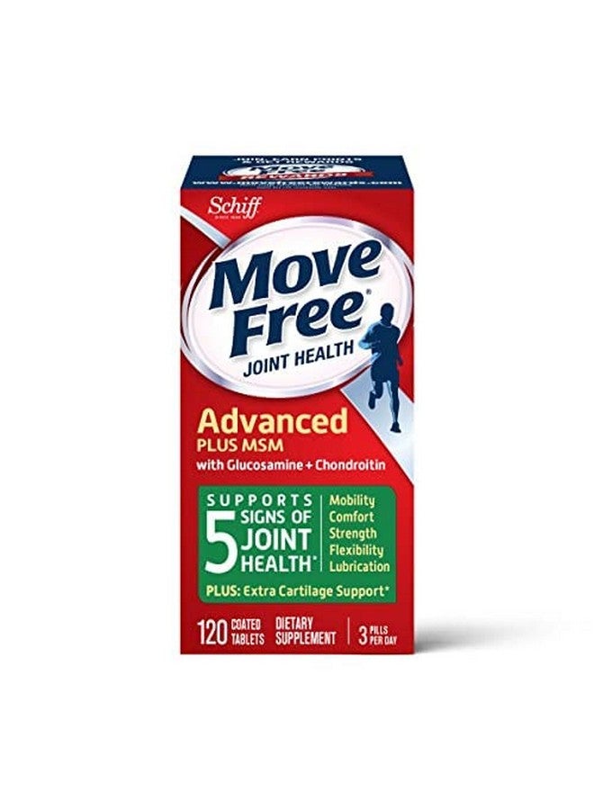 Move Free مكمل الجلوكوزامين والشوندرويتين وMSM للمفاصل للرجال والنساء Move Free (زجاجة 120 حبة) أقراص دعم المفاصل تدعم الحركة والمرونة والقوة والتشحيم والراحة - Image 3