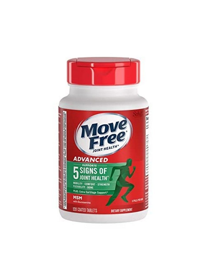 Move Free مكمل الجلوكوزامين والشوندرويتين وMSM للمفاصل للرجال والنساء Move Free (زجاجة 120 حبة) أقراص دعم المفاصل تدعم الحركة والمرونة والقوة والتشحيم والراحة - Image 2