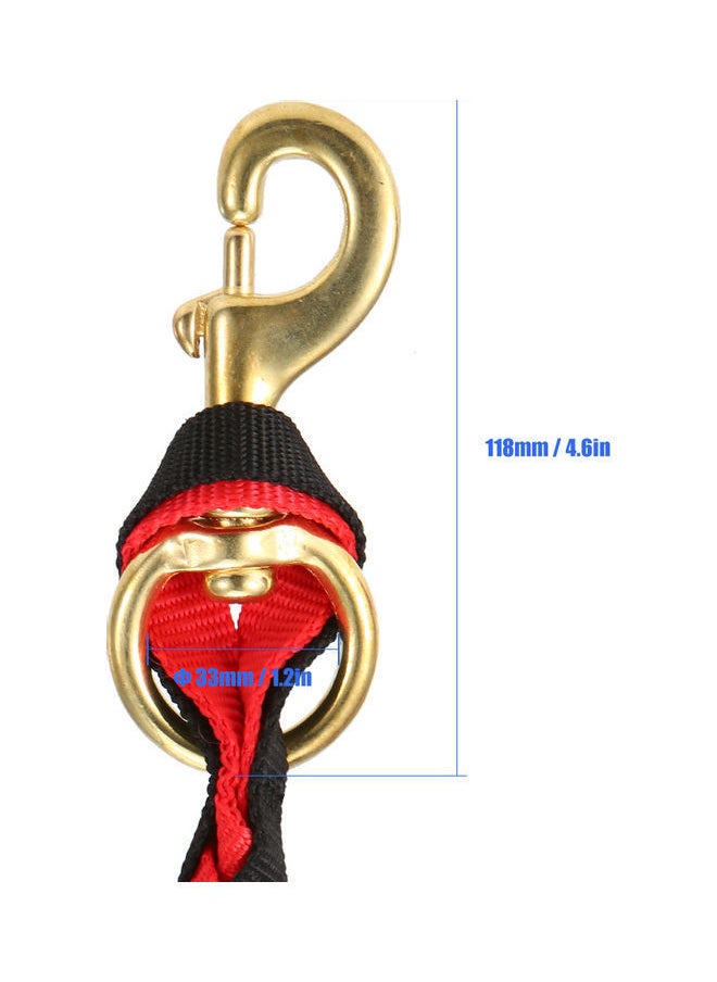 NIBEMINENT Braided Horse Rope With Brass Snap 17x8x8cm  - Image 4
