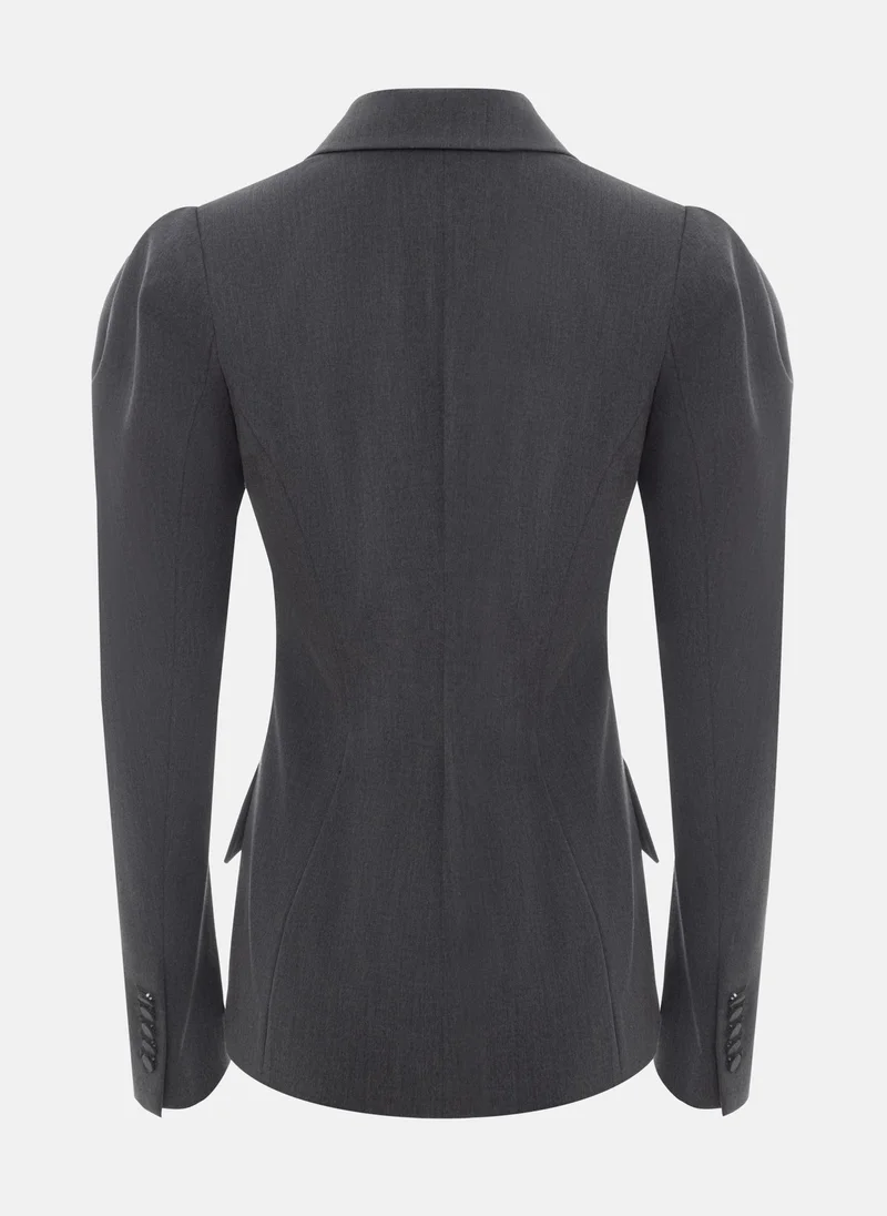 Lichi Flared jacket with voluminous sleeves