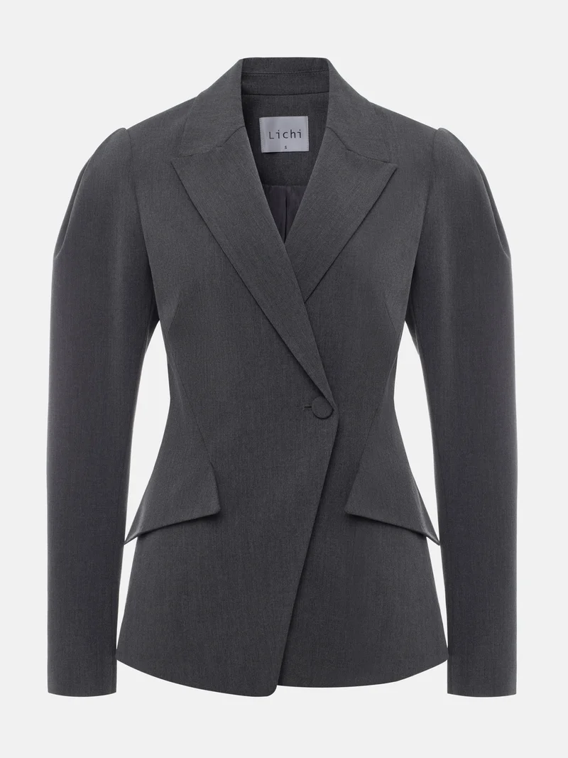 Lichi Flared jacket with voluminous sleeves