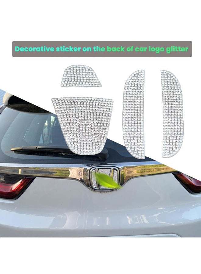 CUCHIYUN 2022 Accord Bling Car Accessories Car Rear Logo Emblem Sticker Shiny Crystal Sticker Interior Accessories Compatible with Accord Accessories 10th Civic Sedan 2022 2021 2020 2019 2018 - Image 3