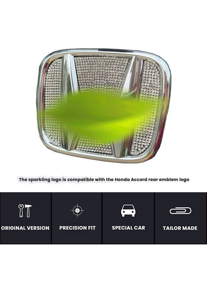 CUCHIYUN 2022 Accord Bling Car Accessories Car Rear Logo Emblem Sticker Shiny Crystal Sticker Interior Accessories Compatible with Accord Accessories 10th Civic Sedan 2022 2021 2020 2019 2018 - Image 5