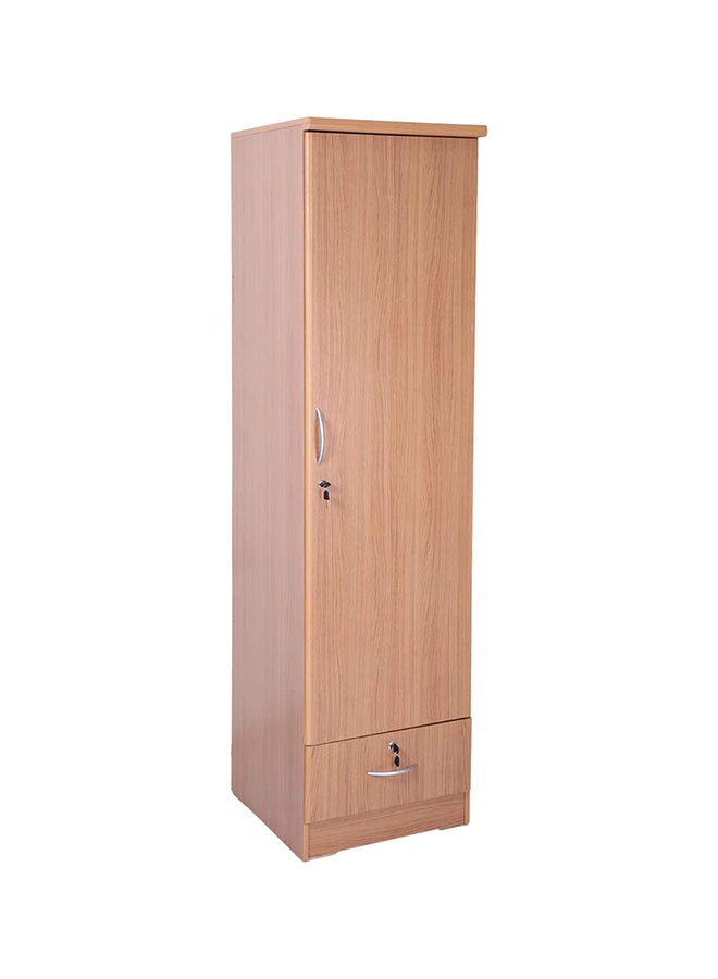 KARNAK 1 Door Wooden Wardrobe Cabinet /Cupboard Engineered Wood Perfect Modern Stylish Heavy Duty Color Beech 611  - Image 4