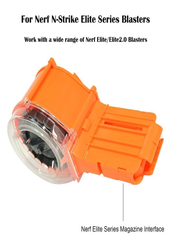 OIMIO Dart Drum, 25-Dart Drum Magazine Blaster Accessory for Nerf N-Strike Elite Blasters - Image 3