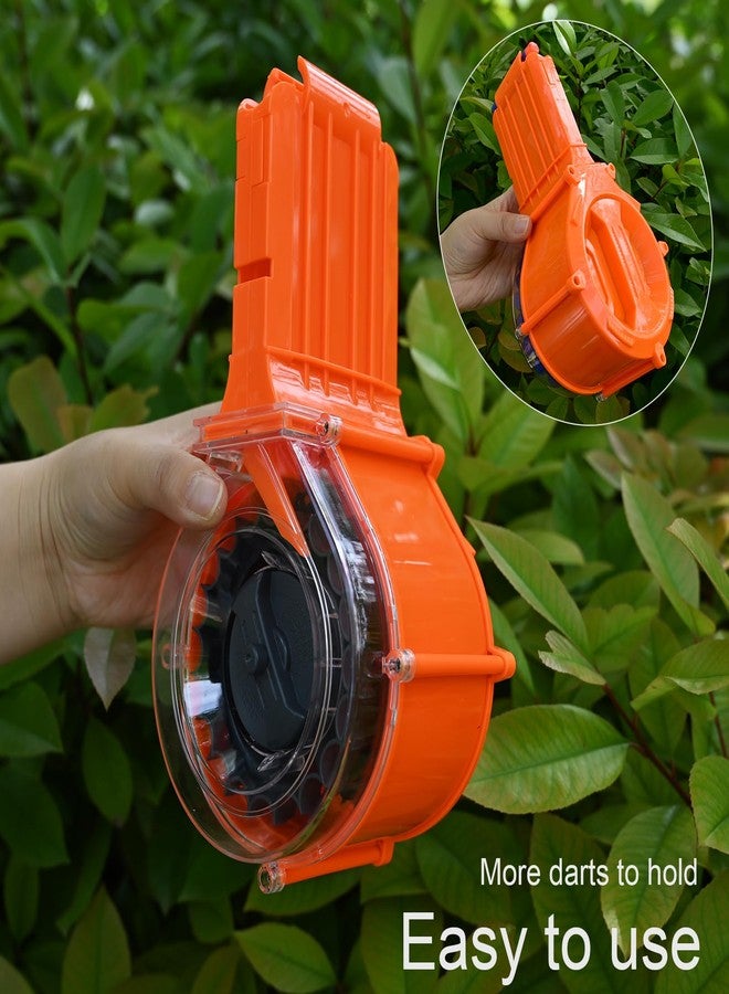 OIMIO Dart Drum, 25-Dart Drum Magazine Blaster Accessory for Nerf N-Strike Elite Blasters - Image 4