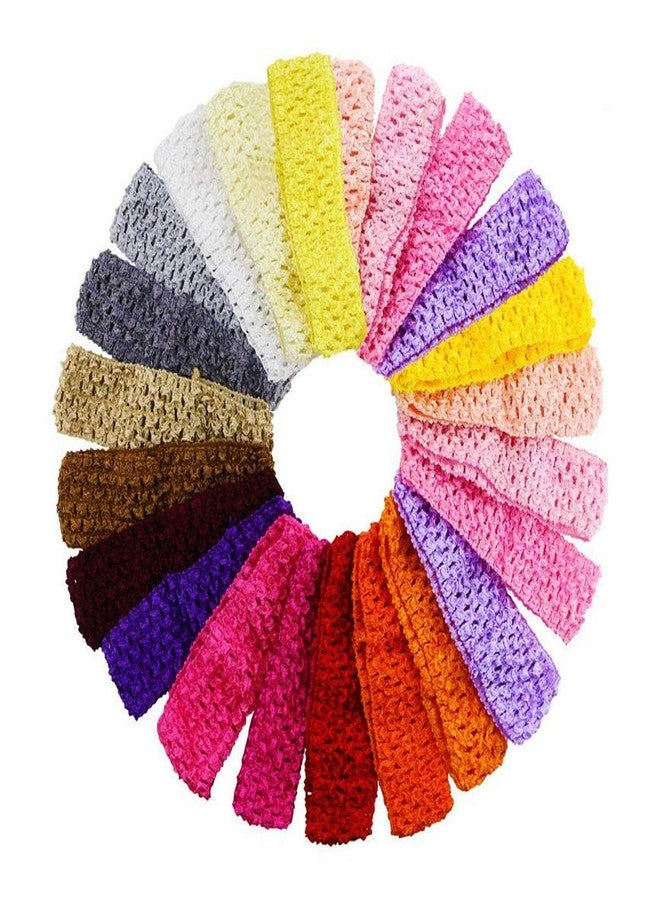 سوبيربليس 38 قطعة من ربطات الشعر المطاطية بعرض 1.5 بوصة، ربطات شعر ملونة مرنة، إكسسوارات شعر كروشيه، إكسسوارات زهور للشعر يمكنك صنعها بنفسك - Image 1