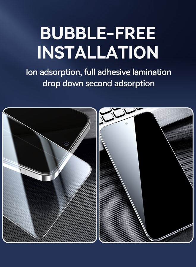 بشكل مختصر [3 عبوات] واقي شاشة زجاجي مقسّى متوافق مع Xiaomi 14T/14T Pro 5G، متوافق مع الغطاء، فائق الوضوح، مقاوم للكسر، مضاد للخدش لحماية محسنة - Image 5