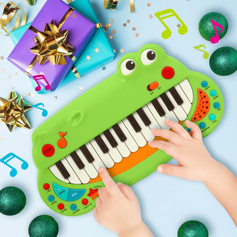 Battat - Toddler Musical Instrument - Animal Keyboard Piano With 5 Settings - Crocodile Piano - 2 Years+ - Image 3