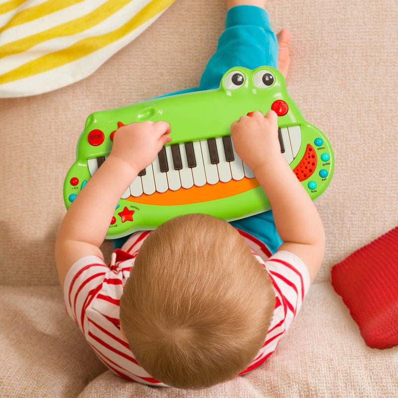 Battat - Toddler Musical Instrument - Animal Keyboard Piano With 5 Settings - Crocodile Piano - 2 Years+ - Image 4