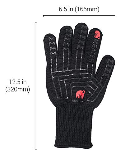 MEATER Cooking Gloves: for Grill, Smoker, Oven, and Baking | Non-Slip, High-Temperature Protection, Extra Long Cuffs | Great Gift - Image 4