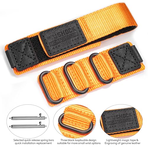 HEMSUT 18mm Tactical Nylon Strap for Casio Watches | Quick Release Military Style Shock-Resistant Band | Compatible with AE-1200, DW-H5600, F-91W, A168W & More - Image 5
