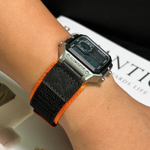 HEMSUT 18mm Tactical Nylon Strap for Casio Watches | Quick Release Military Style Shock-Resistant Band | Compatible with AE-1200, DW-H5600, F-91W, A168W & More - Image 3
