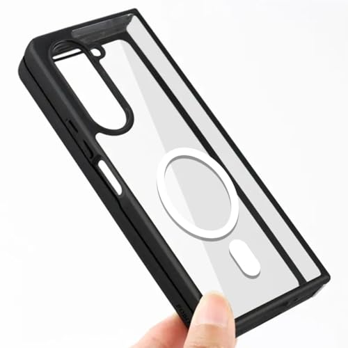 KAPAVER Mag-X Back Cover Case for Galaxy Z Fold 5 (PC+TPU) (Mag-X Black) - Image 3