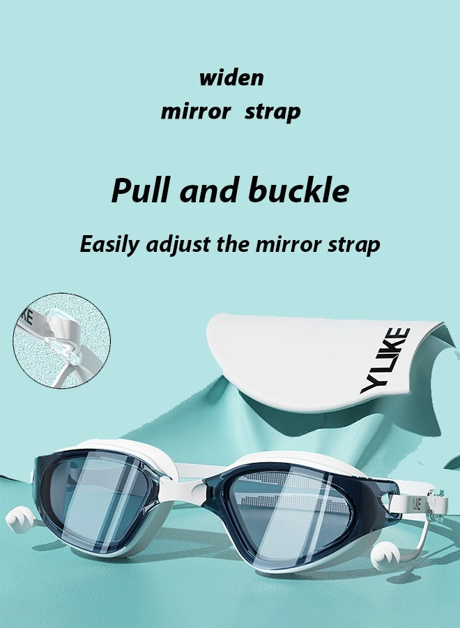كوانتوم نظارات سباحة، نظارات سباحة مضادة للضباب للبالغين، نظارات سباحة واقية من الأشعة فوق البنفسجية مع صندوق تخزين - Image 5