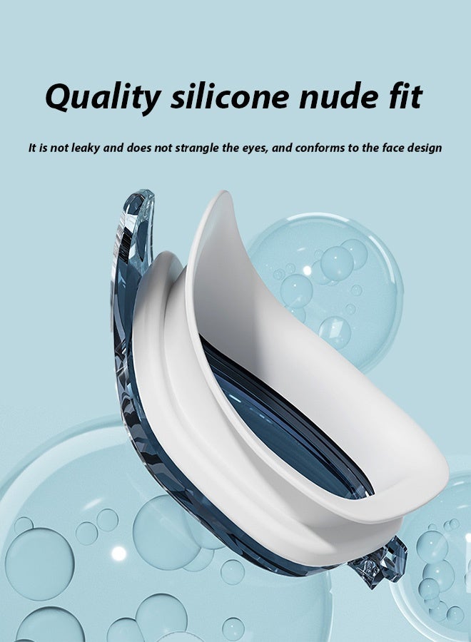 كوانتوم نظارات سباحة، نظارات سباحة مضادة للضباب للبالغين، نظارات سباحة واقية من الأشعة فوق البنفسجية مع صندوق تخزين - Image 4