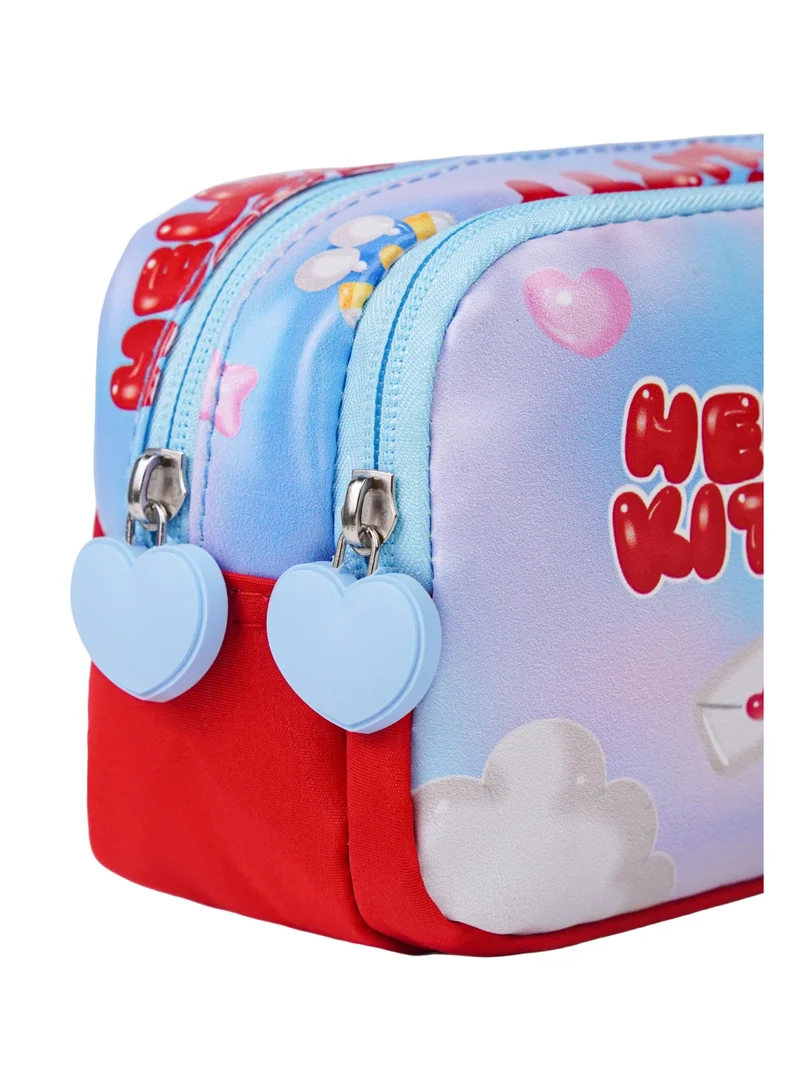 Sanrio blue Sanrio Hello Kitty Regular Pencil Case – Grey and Blue Zip-Up School Stationery Pouch for Kids for Women | Best Price UAE