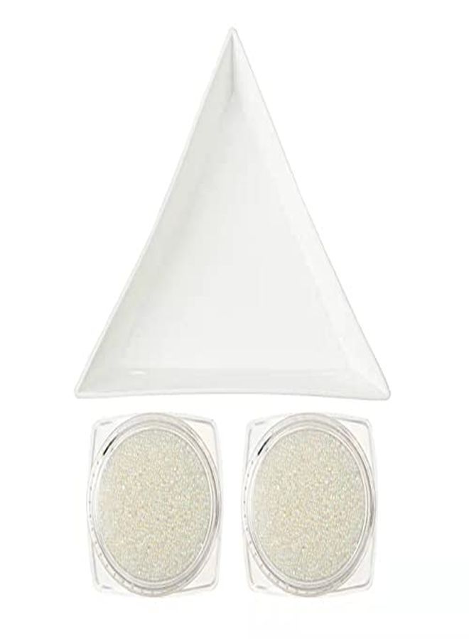 Yeslady Nail Art Micro Caviar Rhinestone Ab Crystal Glass Gardient Dazzling Glitter Mini Beads 3D Manicures Tips Decoration 06Mm - Image 1