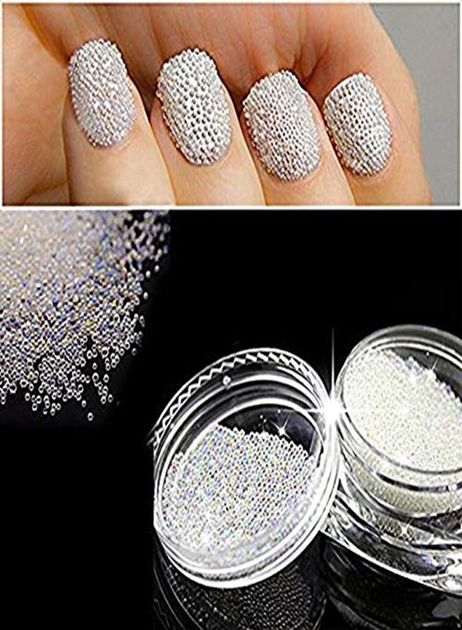 Yeslady Nail Art Micro Caviar Rhinestone Ab Crystal Glass Gardient Dazzling Glitter Mini Beads 3D Manicures Tips Decoration 06Mm - Image 2