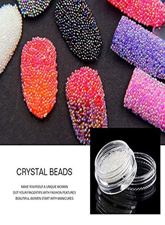 Yeslady Nail Art Micro Caviar Rhinestone Ab Crystal Glass Gardient Dazzling Glitter Mini Beads 3D Manicures Tips Decoration 06Mm - Image 4