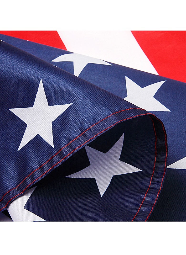 Bluejw - Fly Breeze Foot American US Polyester Flag Vivid Color and UV Fade Resistant Canvas Header and Double Stitched USA Flags with Brass Grommets 90x150cm - Image 1