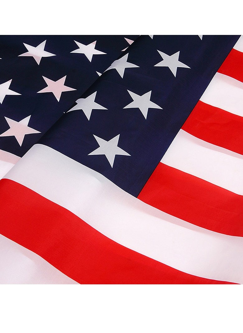 Bluejw - Fly Breeze Foot American US Polyester Flag Vivid Color and UV Fade Resistant Canvas Header and Double Stitched USA Flags with Brass Grommets 90x150cm - Image 1