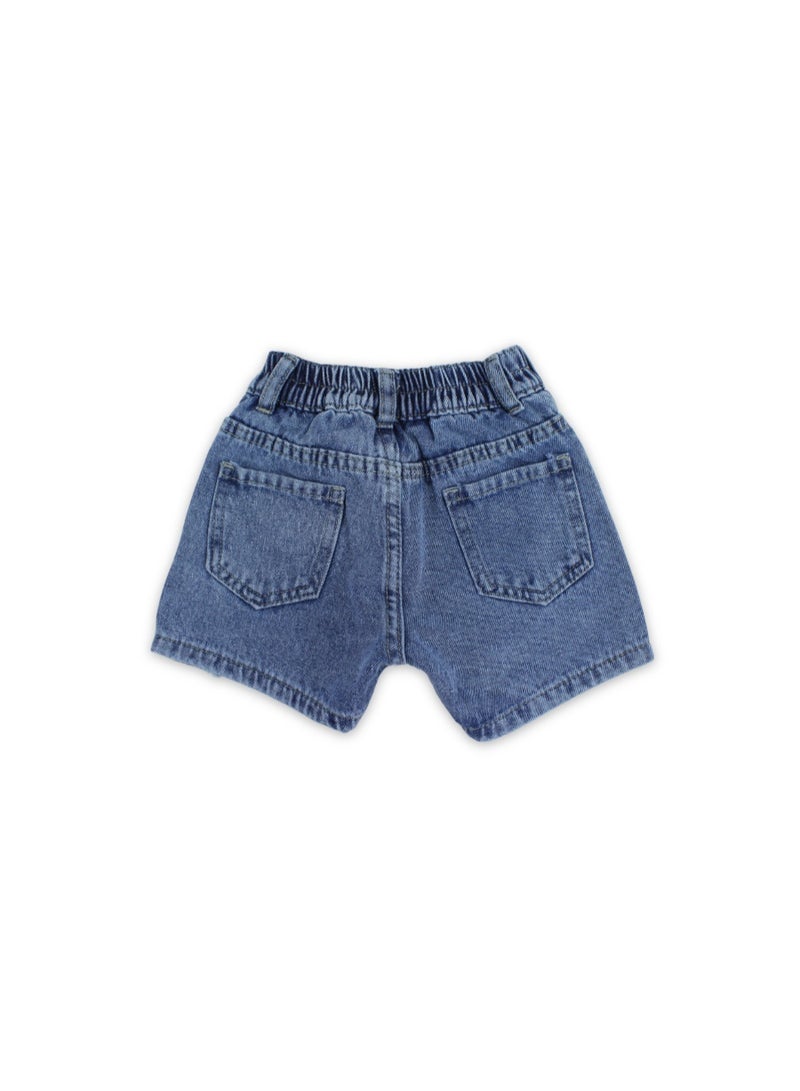 Coconut Girls Cotton Denim Short - Image 2