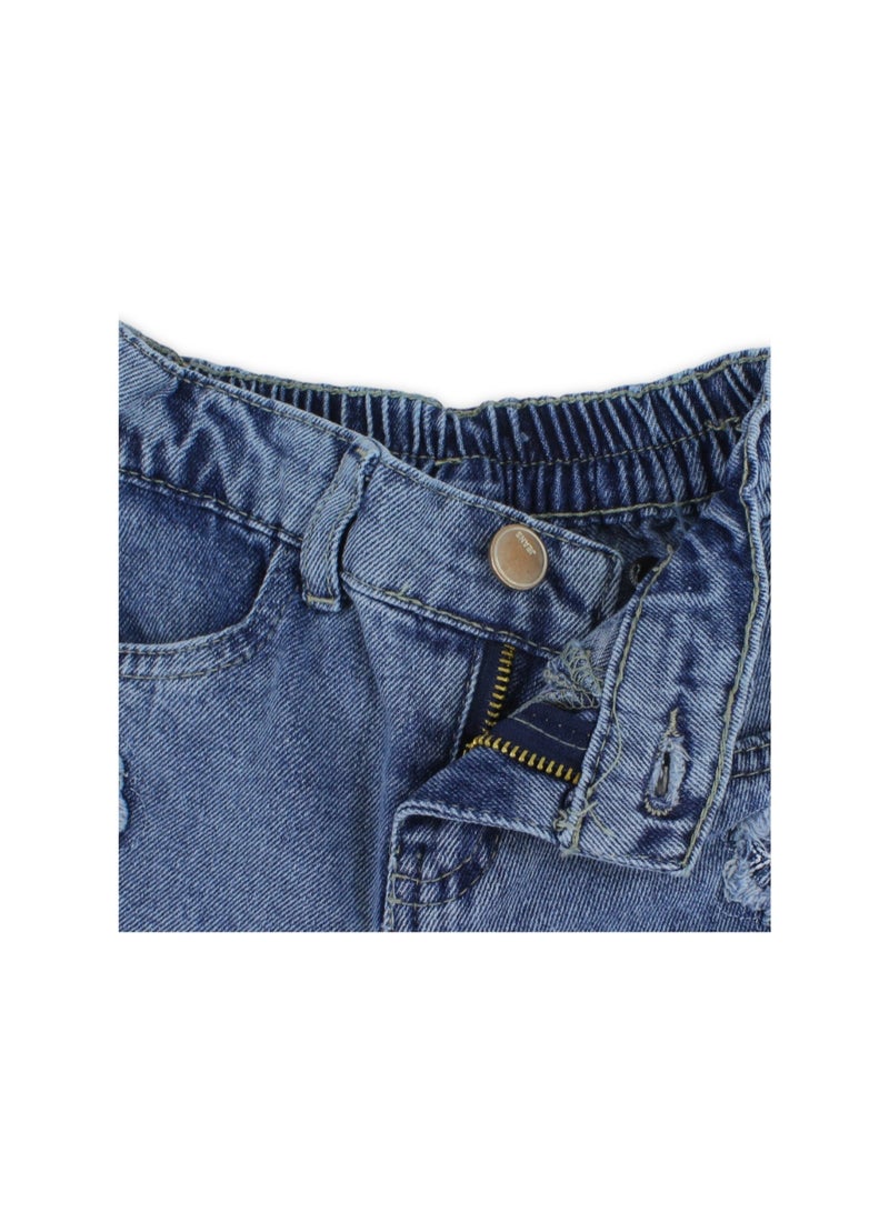 Coconut Girls Cotton Denim Short - Image 3